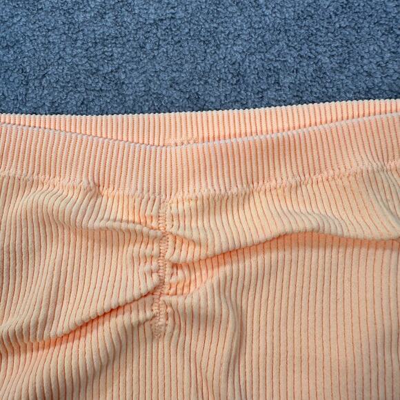 American Eagle Ribbed Tube Top Cropped Orange Size L/XL Stretch Strapless Summer - Picture 2 of 6